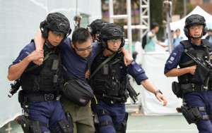 全运会｜跨部门维园演习 模拟赛事期间重大及反恐事故疏散救援
