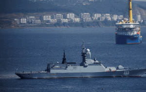 中俄軍艦聯合巡邏對馬海峽  料演練反潛防空任務