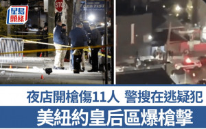 紐約皇后區夜店爆槍擊至少11人傷  疑犯在逃