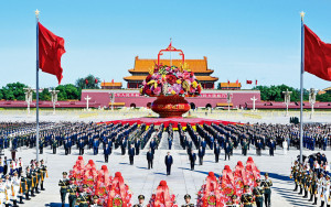 國家烈士紀念日 領導人敬獻花籃