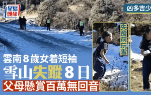 云南8岁女童腾冲雪山失踪8日  父母悬赏百万寻人