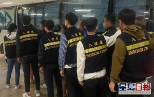 入境處警方全港反黑工 拘8人包括1僱主