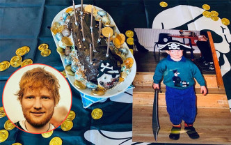 昨日是英國男歌手Ed Sheeran30歲生日，他在網上分享可愛蛋糕及童年照，並暗示今年會推出新專輯。
