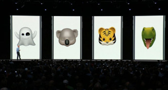 iPhoneX 专有的动态表情公仔 Animoji，将会新增「小鬼」、「无尾熊」、「老虎」和「暴龙」四种可爱角色。