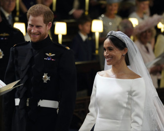 哈里王子和梅根世紀婚禮正式舉行。AP