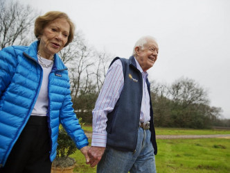 卡特与罗萨琳将于7日庆祝结婚75周年。美联社资料图片