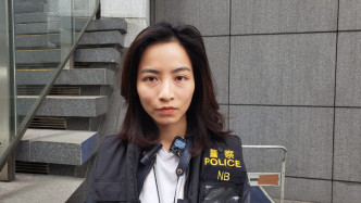 毒品调查科行动组3E队女侦缉高级督察黄知雯。