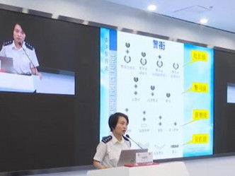 林梅珍自去年8月起出任警务处驻中国人民公安大学教官。央视网影片截图