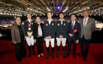 香港马术大师赛闭幕，特首林郑月娥亦到场打气。