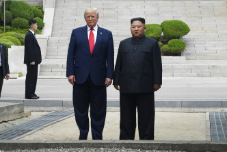 特朗普是歷來首位美國在任總統踏足北韓領土，AP圖片