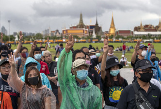 泰国近月多次有反政府示威。 AP