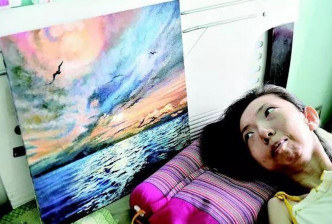 張俊莉創立網店「莉莉的畫架」專賣自己的油畫作品。網圖