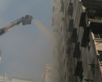 鴻業大廈上星期六發生的三級火警。