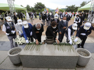 南韓低調地紀念韓戰爆發70周年。AP
