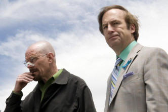 Bob（右）在《絕命毒師》飾演律師而走紅。