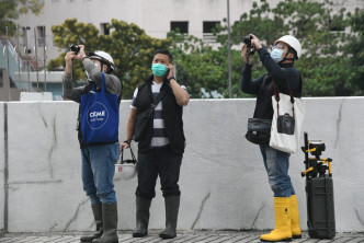 機電工程處人員到場拍攝。