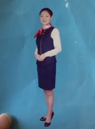 陳麗丹對自己任四川航空空姐多久，印象模糊。(網圖)
