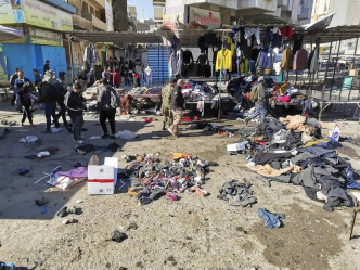 巴格达发生爆炸。AP图片