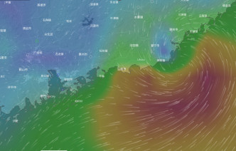 美國全球預報系統料風暴登陸汕頭。