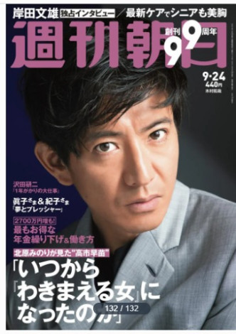 木村登上雜誌封面，稱年輕時以假面示人。