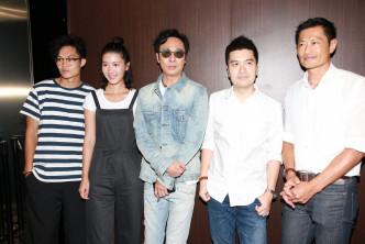 吳鎮宇、黃德斌、余香凝及胡子彤現身戲院出席電影《逆流大叔》謝票活動。