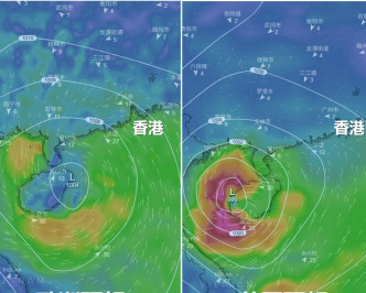 歐美預報料風暴趨向海南島附近的機會較大。網上圖片