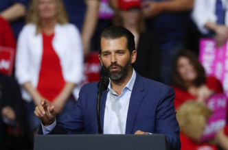 長子Donald Trump Jr.美聯社圖片