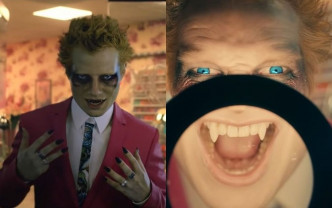Ed Sheeran近日回归乐坛，并于新曲MV中以黑指甲尖牙的吸血鬼形象示人。