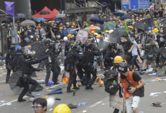 本港6月12日爆发大规模示威。资料图片