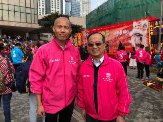 陳鑑林（右）期望明年將活動擴大至整個大灣區城市。