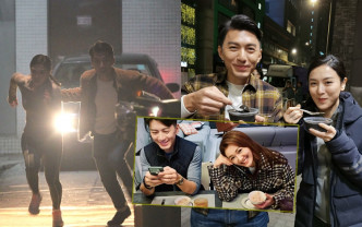 喺老婆幫手護理下，袁偉豪靚樣回歸，同王敏奕為TVB新劇《把關者門》拍煞科戲。