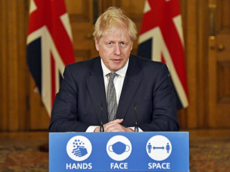 英国首相约翰逊宣布周四起，英格兰地区将再次封锁至12月2日。AP图片