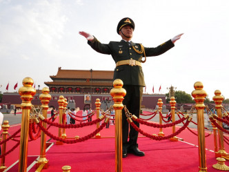 慶祝中國共產黨成立100週年大會今早於天安門廣場舉行。AP