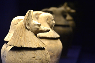 约公元前380-343年的节德巴斯迪方克 Djedbastiufankh的卡诺皮克罐。卢江球摄