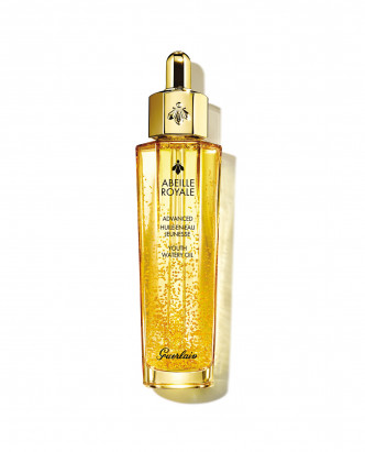 Guerlain全新殿級蜂皇升級版水凝黑蜂活肌蜜/$1,150,把美容油的豐潤、乳液的輕盈和精華素的修護力量完美結合,富含特效微珠,即時滋潤肌膚,質感水盈清爽。
