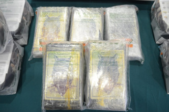 海關檢查寄往本港的曲奇時，檢獲約7.7公斤懷疑可卡因。