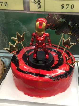 Iron man造型生日蛋糕。网民Chi Ching Lam图片