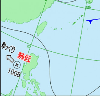 日本气象厅升格南海低压区为热带低气压。