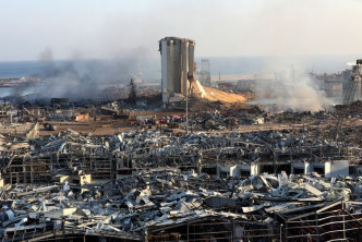 黎巴嫩貝魯特港口爆炸後滿目瘡痍。（©UNICEF/UNI356239/Amro/AFP）
