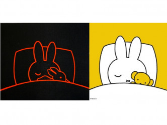 冯峰《睡著了》（左）；米菲类似作品（右）。网图