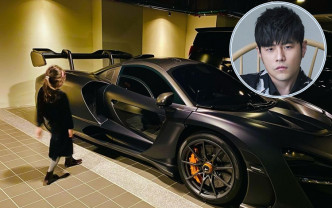 周杰倫難得晒囡囡的照片，更順便晒他價值約1,700萬港元的名車。