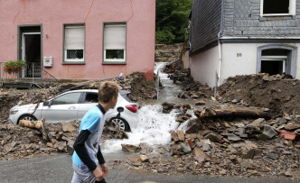德國西部暴雨成災。
AP圖片