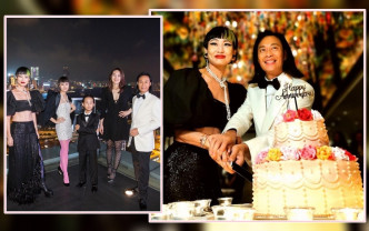 蔡一智與太太慶祝結婚15周年。