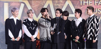 BTS在TMA颁奖礼中连续4年捧走最高荣誉大赏Grand Prize。