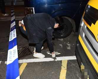 偷在大圍成運路及成興街交界一個貨車咪錶位被警方發現。丁志雄攝