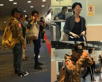 「锋菲」在日本机场被网民捕获。