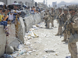 美軍現退守至喀布爾國際機場。AP