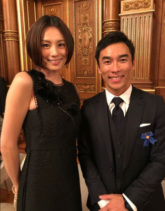 米倉涼子（左）曾在紐約演過舞台劇，亦有些美國人認識她，因而獲邀在席上。