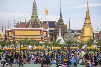 泰国近月多次有反政府示威。 AP