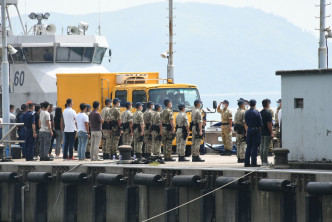 林婉仪的遗体运返大榄水警基地。